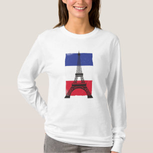 Franse vlag Frankrijk Parijs T-shirt