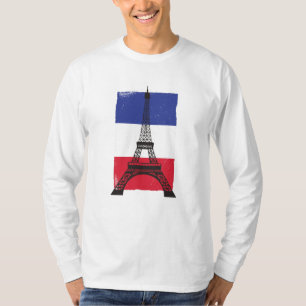 Franse vlag Frankrijk Parijs T-shirt