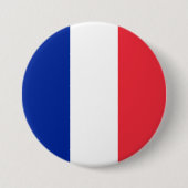 Franse Vlag (Frankrijk) Ronde Button 7,6 Cm (Voorkant)