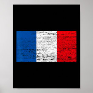 Franse Vlag Frankrijk Vlag Viva La Frankrijk Poster