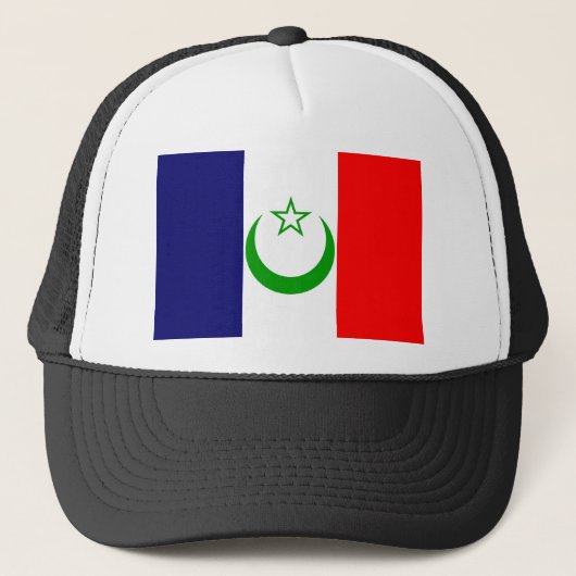 Franse vlag Franse kolonie Trucker Pet (Voorkant)