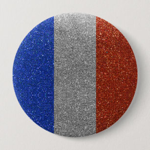 Franse vlag Franse Mode Bling Frankrijk Ronde Button 4,0 Cm