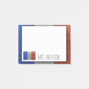 Franse vlag Glitter leraar leslokaal Post-it® Notes