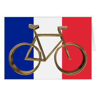 Franse vlag Golden Bike fietsenrijwielrijwielrijde