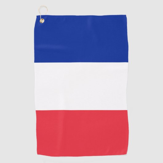 Franse vlag golfhanddoek (Voorkant)