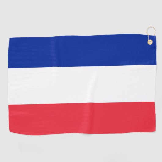 Franse vlag golfhanddoek (Horizontaal)