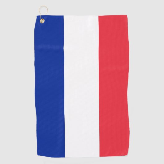 Franse vlag golfhanddoek (Voorkant)
