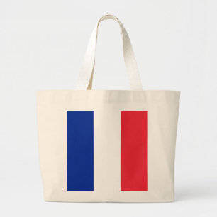 Franse Vlag Grote Tote Bag