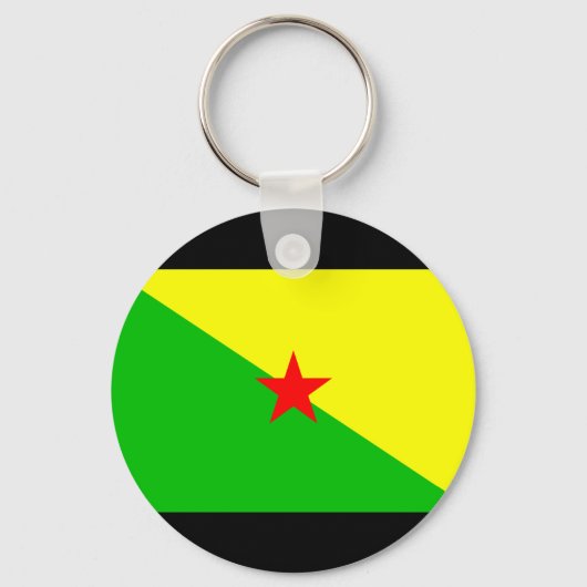 Franse vlag Guiana Sleutelhanger (Voorkant)