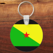 Franse vlag Guiana Sleutelhanger (Voorkant)