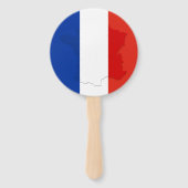 Franse vlag handwaaier (Achterkant)