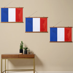 Franse vlag hangend wandkleed