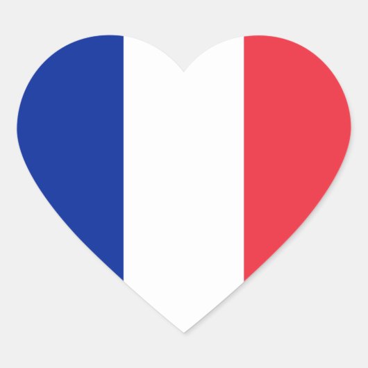 Franse vlag hart sticker (Voorkant)