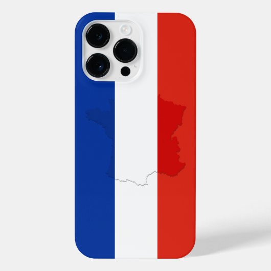 Franse vlag iPhone hoesje (Achterkant)