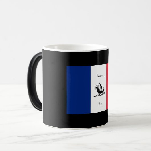 Franse vlag Joyeux Mok kerst noel (Voorkant links)