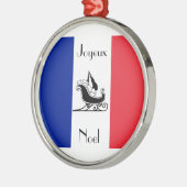 Franse vlag Joyeux Noel Franse kerst ornament (Links)