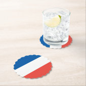 Franse vlag kartonnen onderzetters (Insitu)