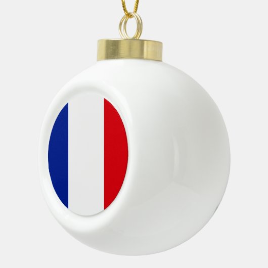 Franse vlag keramische bal ornament (Rechts)