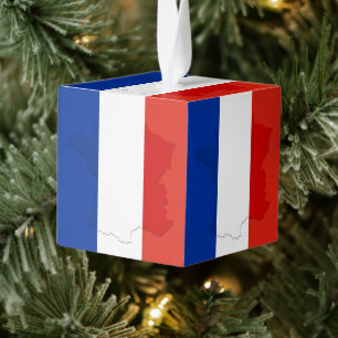 Franse vlag kubus ornament