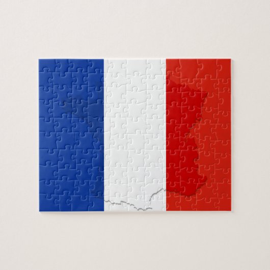 Franse vlag legpuzzel (Horizontaal)