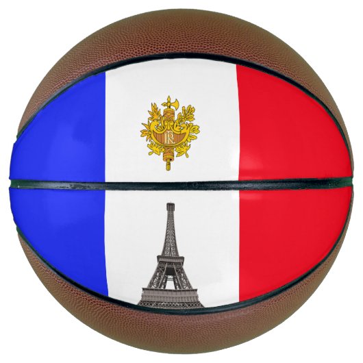 Franse vlag mini basketbal (Voorkant)