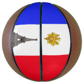 Franse vlag mini basketbal (Verticaal)