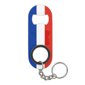 Franse vlag mini flessenopener (Achterkant)