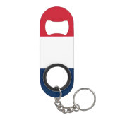 Franse vlag mini flessenopener (Achterkant)