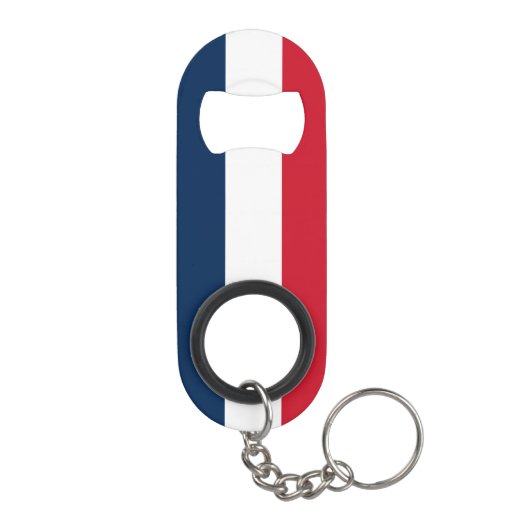 Franse vlag mini flessenopener (Achterkant)