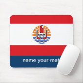 Franse vlag mousepad muismat (Met muis)