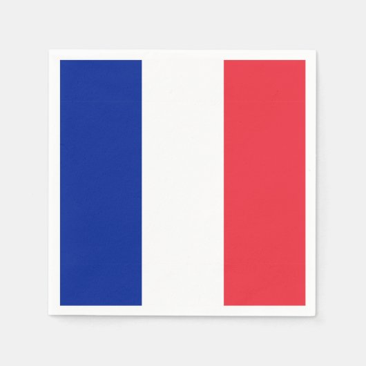 Franse vlag Napkin Servet (Voorkant)