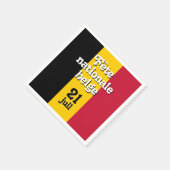 Franse vlag nationale belge Belgische vlag Servet (Hoek)