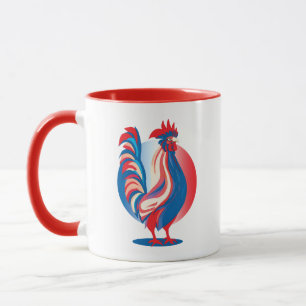 Franse vlag Patriotic Rooster Mok