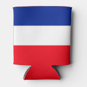 Franse vlag Patriottische kleuren internationaal r Blikjeskoeler (Voorkant)