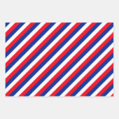 Franse vlag Patriottische kleuren internationaal r Inpakpapier Vel (Voorkant 3)
