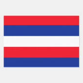 Franse vlag Patriottische kleuren internationaal r Inpakpapier Vel (Voorkant)