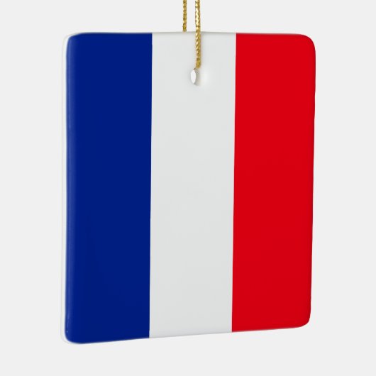 Franse vlag Patriottische kleuren internationaal r Keramisch Ornament (Rechts)