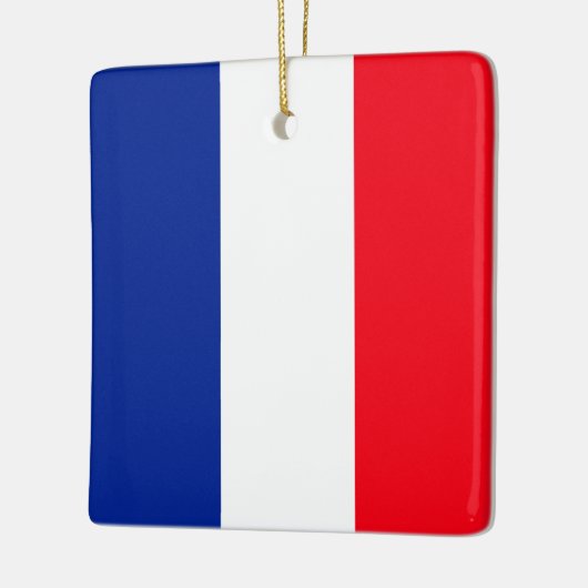 Franse vlag Patriottische kleuren internationaal r Keramisch Ornament (Links)