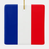 Franse vlag Patriottische kleuren internationaal r Keramisch Ornament (Achterkant)