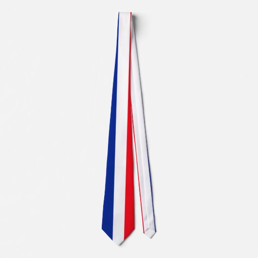 Franse vlag Patriottische kleuren internationaal r Stropdas (Voorkant)