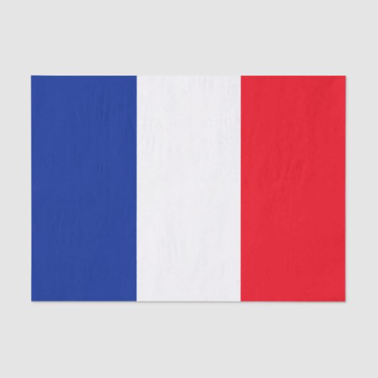 Franse vlag Patriottische kleuren internationaal r Tissuepapier (Voorkant)