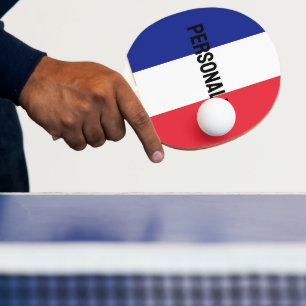 Franse vlag pingpong paddle voor tafeltennis tafeltennisbatje