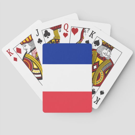 Franse vlag pokerkaarten (Achterkant)