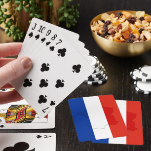 Franse vlag pokerkaarten