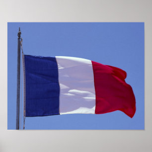 Franse vlag poster