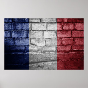 Franse vlag poster