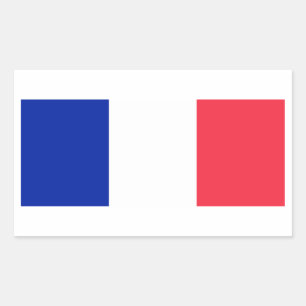 Franse vlag rechthoekige sticker