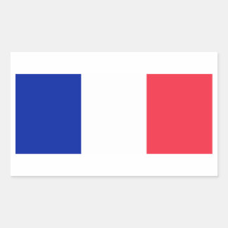 Franse vlag rechthoekige sticker