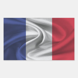 Franse vlag rechthoekige sticker