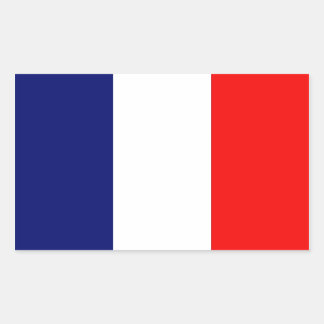 Franse vlag rechthoekige sticker
